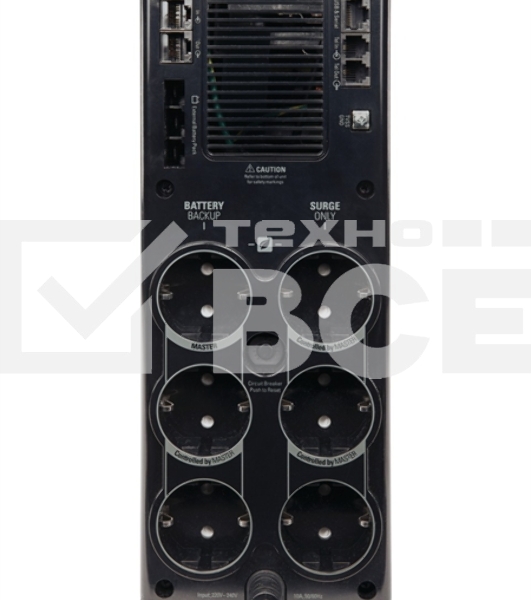 Источник бесперебойного питания APC Back-UPS Pro Power Saving, 1500VA/865W, 230V, AVR, 6xSchuko (3 Surge & 3 batt.), Data/DSL protrct, USB, PCh, user repl. batt., (BR1500G-RS analogue), 1 year warranty