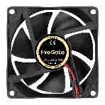 Вентилятор 24В DC ExeGate EX08020S2P-24 (80x80x20 мм, Sleeve bearing (подшипник скольжения), 2pin, 3900RPM, 41dBA), фото4