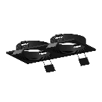 Корпус светильника C7636 SBK черный песок 180*92*H25mm MR16 GU5.3, фото 1