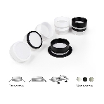 Насадка для корпуса светильника N6241 FR/CL белый матовый/прозрачный D60*H32mm Out20mm MR16, фото10