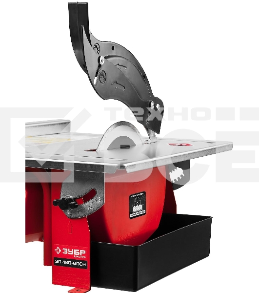Электроплиткорез ЗУБР 'МАСТЕР' ЭП-180-600Н диск 180 мм, глубина реза 90°-34мм/45°-17мм, стол 330х360мм, 2950об/мин, 600Вт