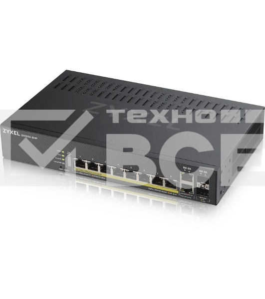 Коммутатор Zyxel NebulaFlex GS1920-8HPV2-EU0101F 8G 8PoE+ 130W управляемый