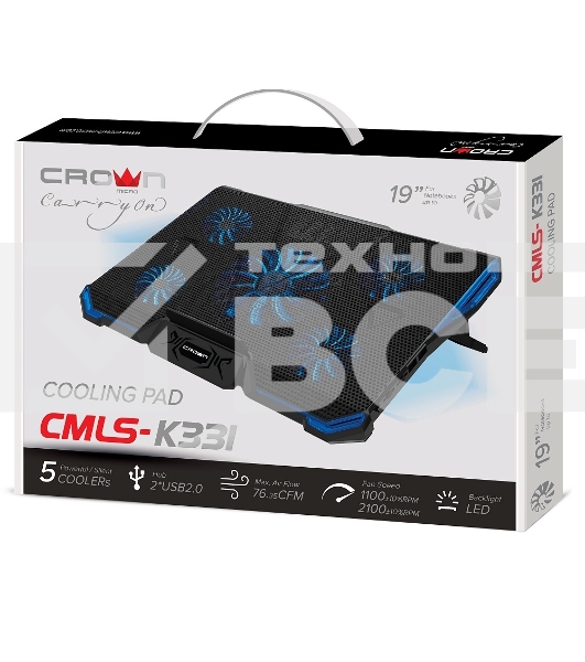 Подставка для ноутбука CROWN CMLS-k331 BLUE