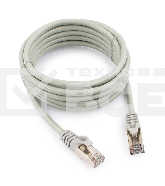 Патч-корд FTP Cablexpert кат.6, 3м, литой, многожильный (серый)