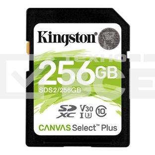 Флеш карта SDXC 256Gb Class10 Kingston <SDS2/256GB>, Canvas Select 100R CL10 UHS-I