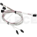 Кабель SuperMicro CBL-SAST-0556 HDmSAS-4xSATA 90/90/75/75cm, фото 1