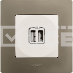 Зарядное устройство с двумя USB-разьемами 240В/5В 2400мА, Etika, белый Зарядное устройство с двумя USB-разьемами 240В/5В 2400мА, Etika, белый, фото6