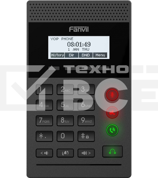 Телефон IP Fanvil X2C черный