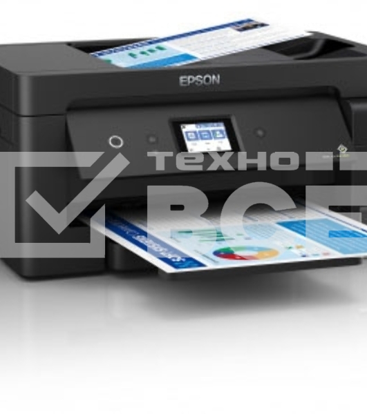 МФУ струйный Epson L14150, A3, цветной, печ. 38 стр/мин (ч/б) 24 стр/мин (цв.), 1200 x 4800 dpi (печать) 1200x2400dpi (скан.), USB, RJ-45, Wi-Fi