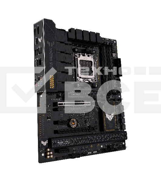 Материнская плата ASUS TUF GAMING B650-PLUS, AM5, AMD B650, 4xDDR5, 4xSATA, 3xM.2, 1xPCI-E 4.0 x16, 1xPCI-E 4.0 x4, 2xPCI-E x1, 1xHDMI, 1xDP, 1x 2.5Gb LAN, 2xUSB-A 3.2 Gen 2, 1xUSB-A 3.2 Gen 2x2, 1xUSB-C 3.2 Gen 2, 5x3.5 мм, 7.1, ATX