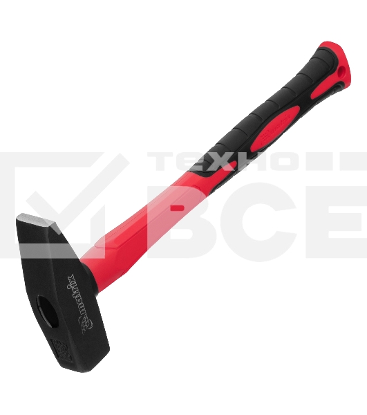 Молоток слесарный Matrix optimal 800г фибергласовая обрезиненная рукоятка квадратный боек