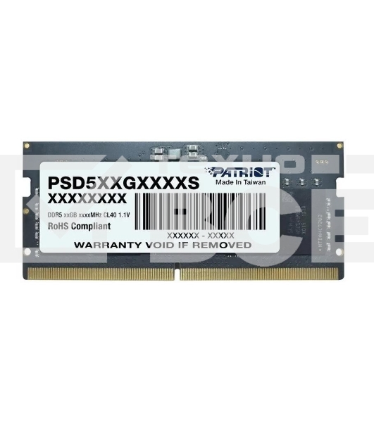 Оперативная память Patriot, DDR5, 16GB (1x16 GB), 4800 MHz, CL40, SO-DIMM