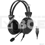 Наушники с микрофоном A4Tech HU-30 черный 2м накладные USB оголовье, фото4