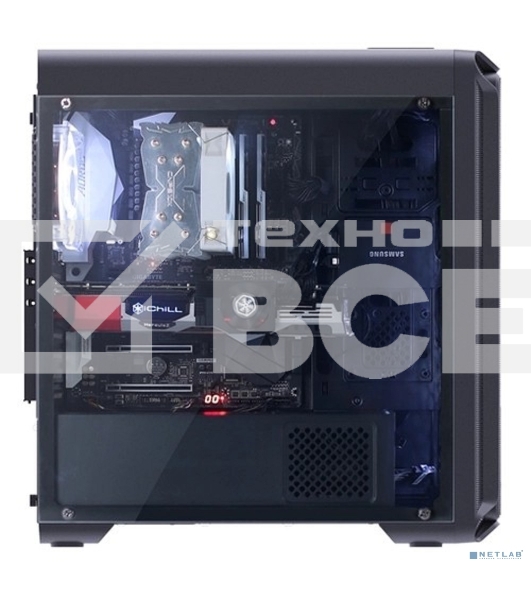 Компьютерный корпус Zalman i3 edge черный без БП ATX 3x120mm 2xUSB2.0 1xUSB3.0 audio bott PSU