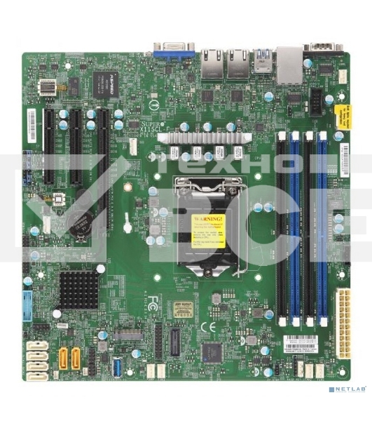 Материнская плата Supermicro MBD-X11SCL-F-B, LGA 1151, Intel C242, 4xDDR4, 6xSATA, 1xM.2, 1xPCI-E 3.0 x16, 1xPCI-E 3.0 x8, 2xPCI-E 3.0 x4, 1xVGA, 2x 1Gb LAN, 2xUSB 2.0, 5xUSB 3.1 Gen 1, 2xCOM, 1x TPM, Micro-ATX, OEM