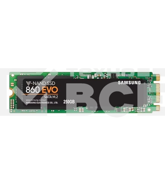 Накопитель SSD Samsung 860 EVO, 250Gb, SATA III, M.2 2280, R/W 550/520