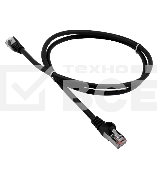 Патч-корд Lanmaster LSZH FTP кат.5e, 10.0 м, черный