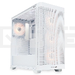 Компьютерный корпус  HSPD M740, Mesh Mid Tower, белый, TG, 0.6 SPCC, 4x120mm ARGB E-ATX, ATX, mATX, mITX 170/400/200mm 4x2.5