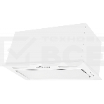 Встраиваемая вытяжка Kuppersberg IBOX 60 W, ширина 60см, отвод/рециркуляция, 680 м3/час, электронное кнопочное управление, 3 скорости, светодиодное освещение 2х3 Вт, металлические жироулавливающие фильтры, белый, фото2