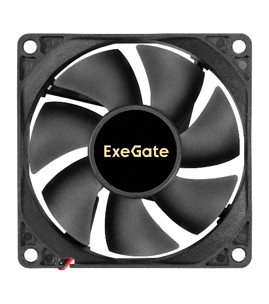 Вентилятор 24В DC ExeGate EX08020S2P-24 (80x80x20 мм, Sleeve bearing (подшипник скольжения), 2pin, 3900RPM, 41dBA)