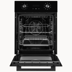 Духовой шкаф электрический Monsher MOE 4592 Noir ширина 45 см, High-Tech, 50 л, гидролизная очистка, 9 режимов, черный, фото9