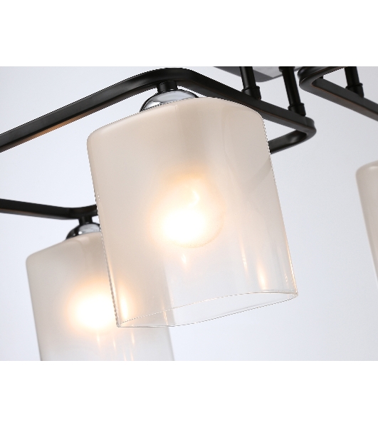 Светильник Ambrella light TR303222/4 BK/CH/FR черный/хром/белый матовый E27*4 max 60W 530*290*220