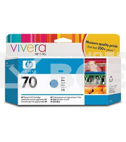 Картридж струйный HP №70 C9458A голубой для HP DJ Z2100/Z3100 (130мл)