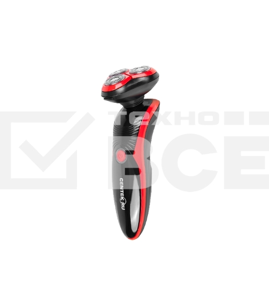 Бритва Centek CT-2168 (красн) ротор 3D, +ВЛАЖНОЕ БРИТЬЁ, 3 плав.головки, 2-ные лезвия, до 50 мин раб