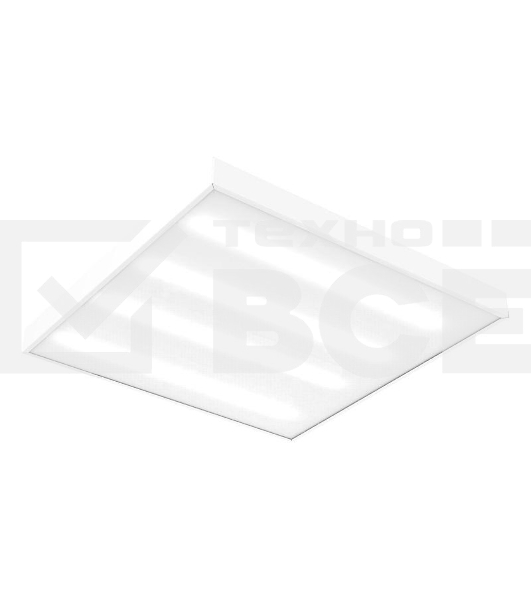 Светильник светодиодный Gauss MIR 595х595х50 35Вт 3500лм 4000К IP40 офисный встраив. накладной с рассеив. призма (аналог ЛВО)