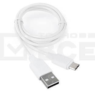 Кабель USB 2.0 Cablexpert CCB-mUSB2-AMBMO2-1MW, AM/microB, издание Classic 0.2, длина 1м, белый, блистер