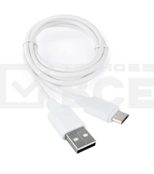 Кабель USB 2.0 Cablexpert CCB-mUSB2-AMBMO2-1MW, AM/microB, издание Classic 0.2, длина 1м, белый, блистер