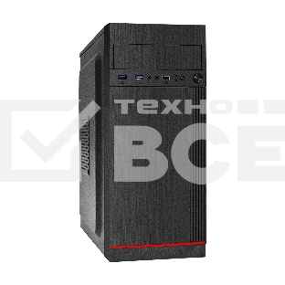 Компьютерный корпус Miditower ExeGate AA-442U2 (ATX, без БП, 1*USB+2*USB3.0, аудио, черный)