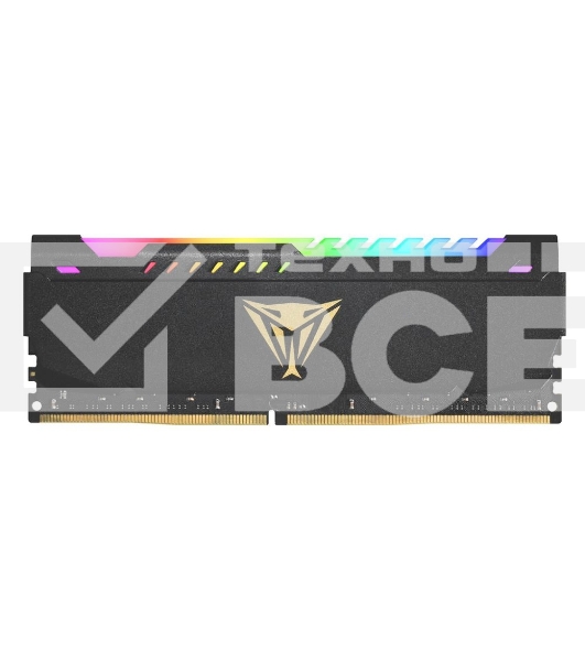 Оперативная память Patriot Viper Steel, DDR4, 8GB (1x8GB), 3200MHz, CL18, с радиатором, RGB, черный