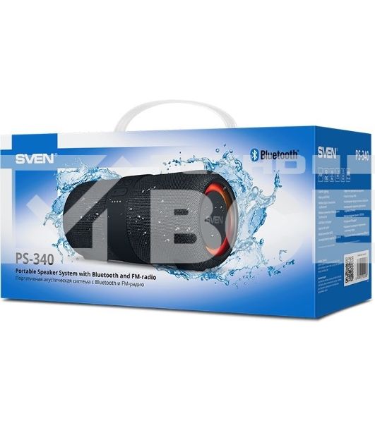 Мобильные колонки Sven PS-340 2.0 черный