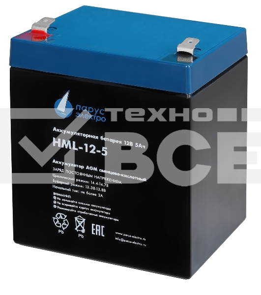 Батарея Парус Электро, профессиональная серия HML-12-5