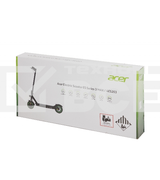 Электросамокат Acer ES Series 3 Max AES203 10000mAh черный (без сумки)