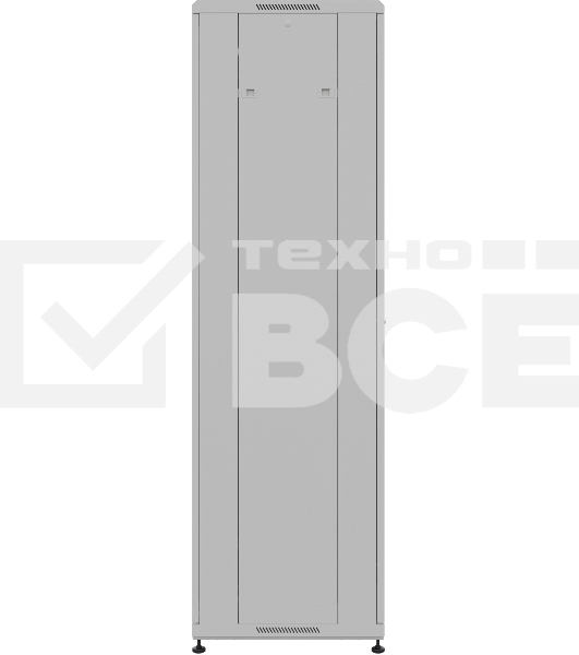 Шкаф серверный NTSS Премиум (NTSS-R42U6060GS) напольный 42U 600x600мм пер.дв.стекл металл 900кг серый IP20 сталь