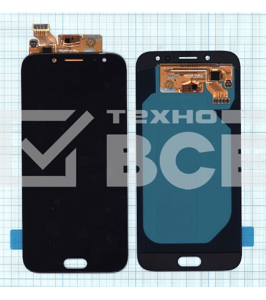 Дисплей для Samsung Galaxy J7 (2017) SM-J730FM в сборе с тачскрином (OLED) черный