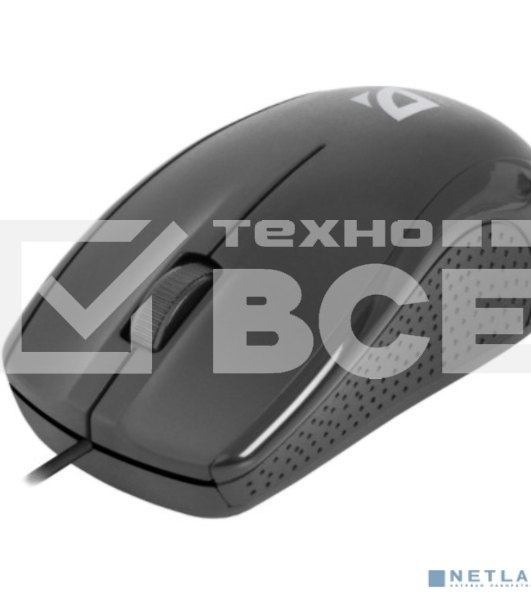 Мышь проводная Defender Optimum MB-160 черный, 1000 dpi, USB, кнопки - 3