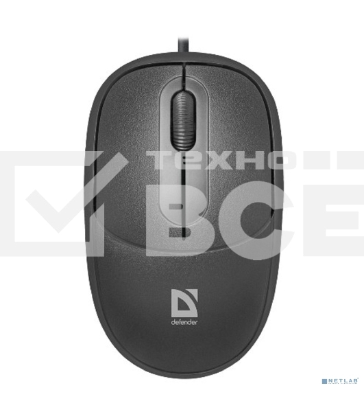 Мышь проводная Defender Datum MS-980 черный, 1000 dpi, USB, кнопки - 3