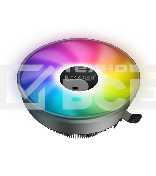 Кулер PCCooler E126M PRO S775/115X/AM2/2+/AM3/3+/AM4/FM1/FM2/2+ (48 шт/кор, TDP 92W, вент-р 120мм с PWM, FIXED COLOR FAN, 1000-1800RPM, 29.8dBa) Retail Color Box