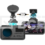 Видеорегистратор TrendVision TDR-725 Real 4K Max черный 8Mpix 2160x3840 2160p 170гр. GPS NT96670, фото 1