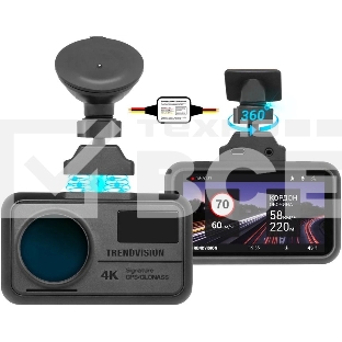 Видеорегистратор TrendVision TDR-725 Real 4K Max черный 8Mpix 2160x3840 2160p 170гр. GPS NT96670