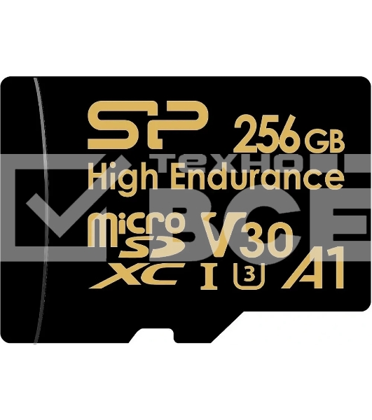 Флеш карта microSD 256GB Silicon Power  microSDHC Class 10 UHS-I A1 V30 U3 (SD адаптер) 100MB/s