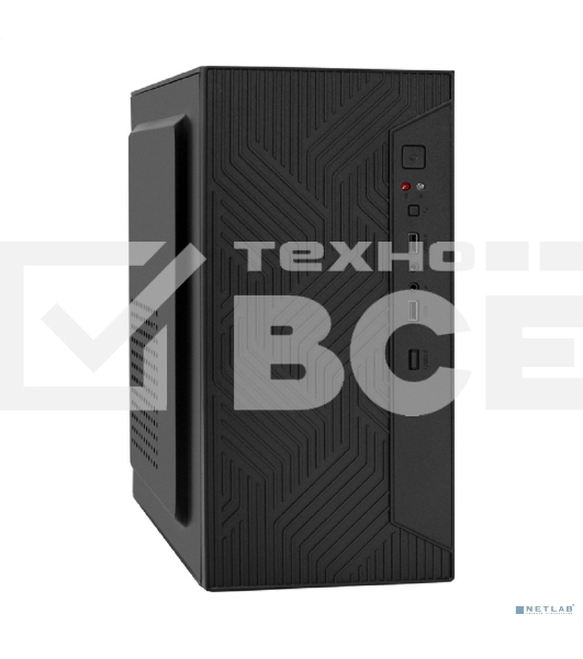 Компьютерный корпус Minitower ExeGate BAA-303 (mATX, без БП, 2*USB, HD Audio, черный)