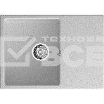 Мойка URBAN 668L gray 1-чаша+крыло 680*490мм, монтаж: врезной, материал: кварц, цвет: серый, фото3