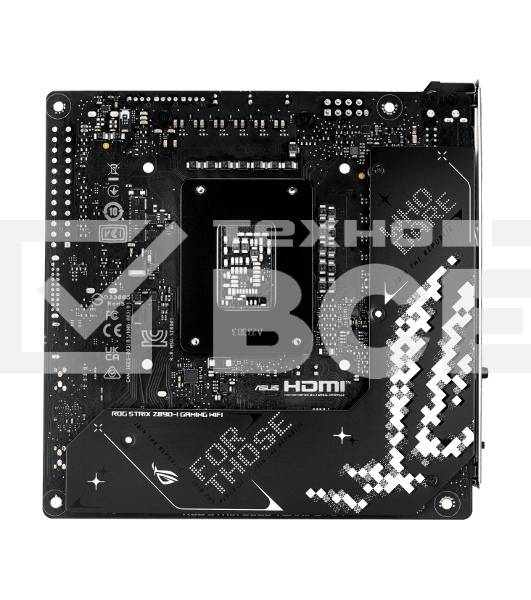 Материнская плата ASUS ROG STRIX Z890-I GAMING WIFI, LGA1851, Intel Z890, 2xDDR5, 2xSATA, 2xM.2, 1xPCI-E 5.0 x16, 1xHDMI, 2xThunderbolt 4, 1x2.5Gb LAN, 9xUSB-A, 1xUSB-C, 5.1, Mini-ITX