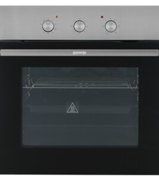 Встраиваемый духовой шкаф электрический Gorenje BO6727E03NX, черный/серебристый