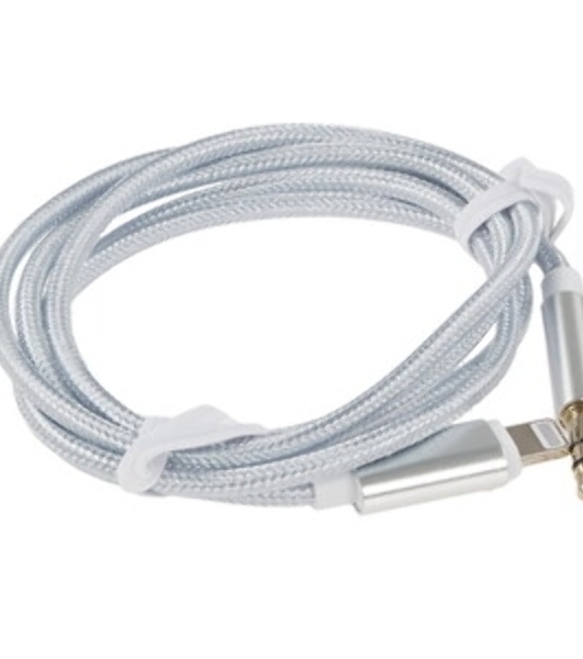 Кабель-переходник USB Cablexpert CCAB-AP35M-1M-W, Lightning/Jack3.5, Mobile, 1м, белый, коробка