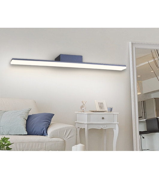 Настенный светодиодный светильник Ambrella light FW424 SBB синий космос/песок LED 4200K 18W 600*50*100
